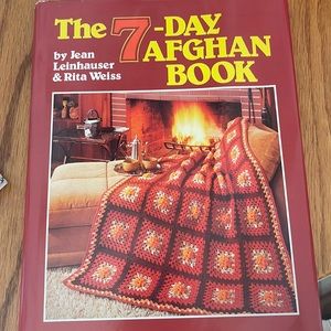 Vintage 7- day afghan book
